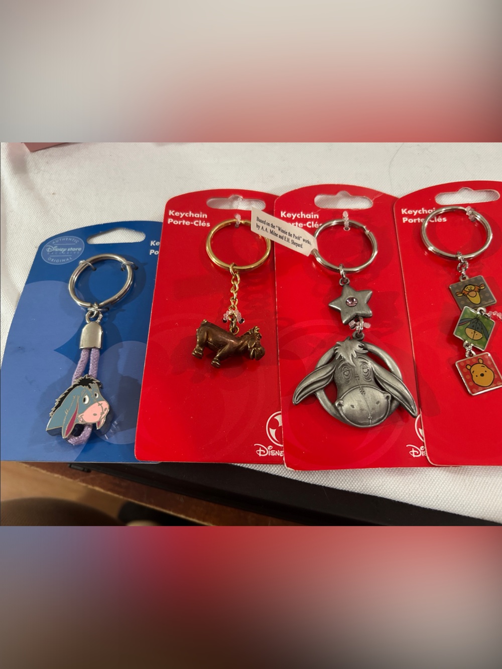 Disney Eeyore & Friends Keychain Set - Winnie the Pooh and Tigger